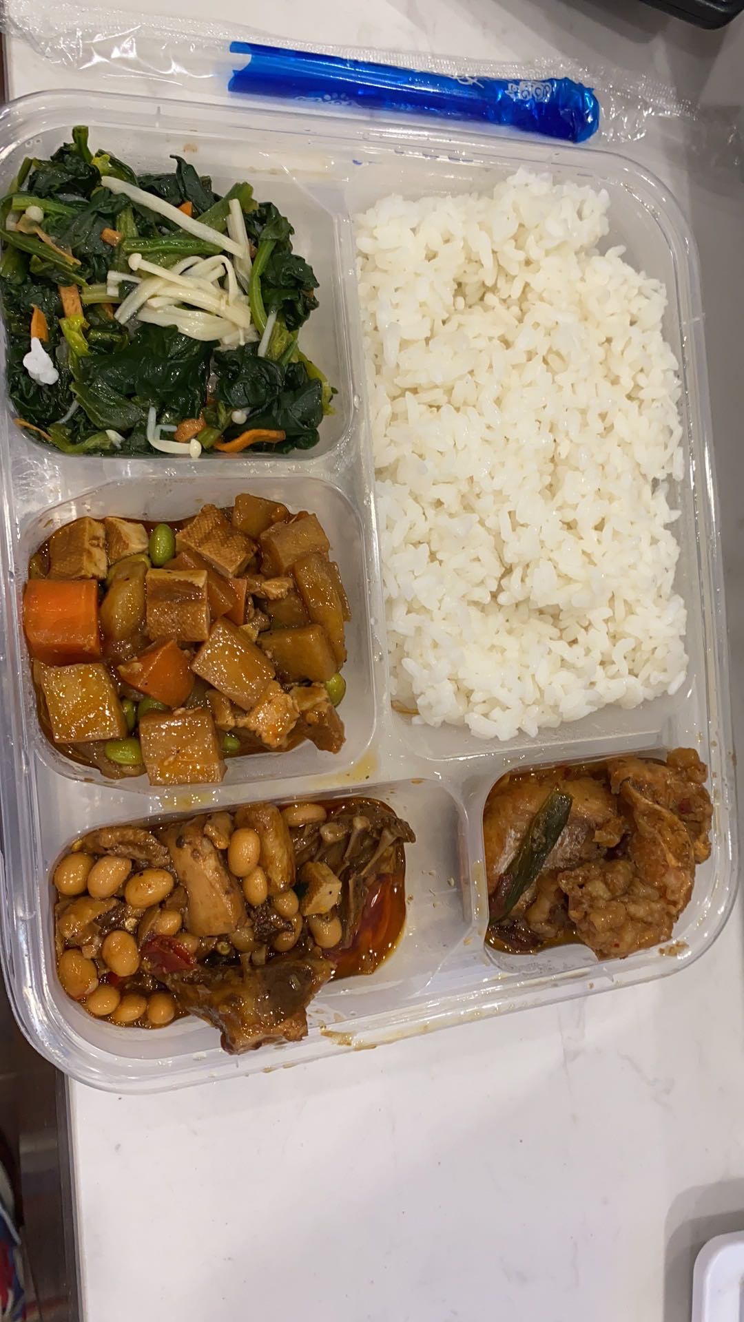 晚餐在单位吃的工作餐