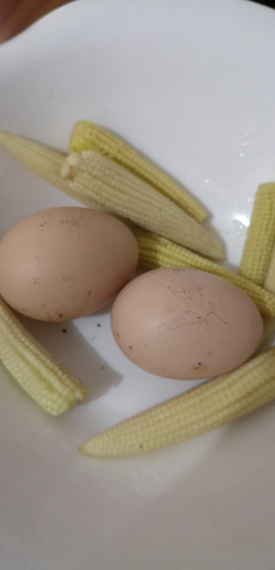 喝蛋白粉玉米鸡蛋两个