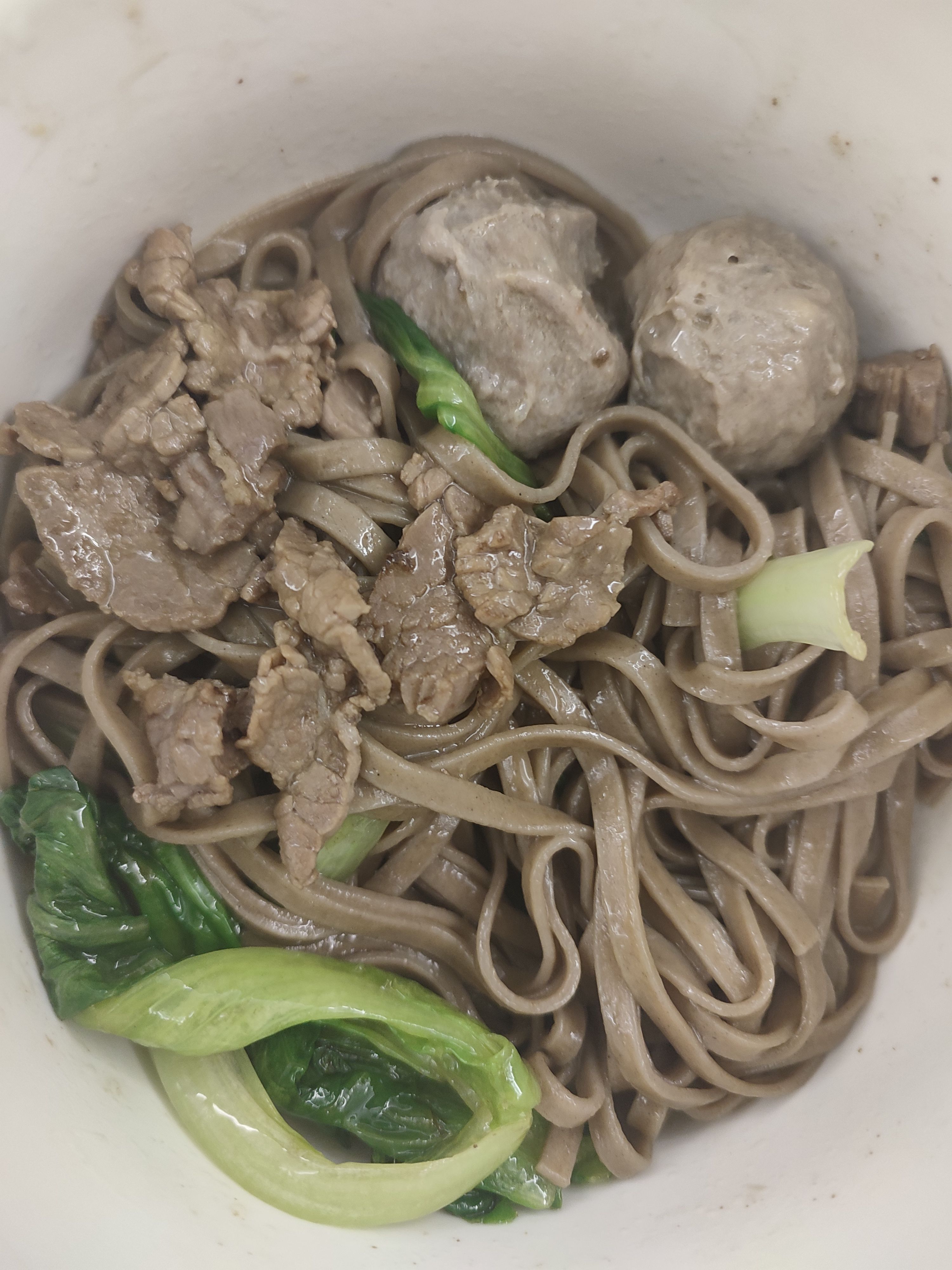 牛肉牛肉丸荞麦捞面美味极了